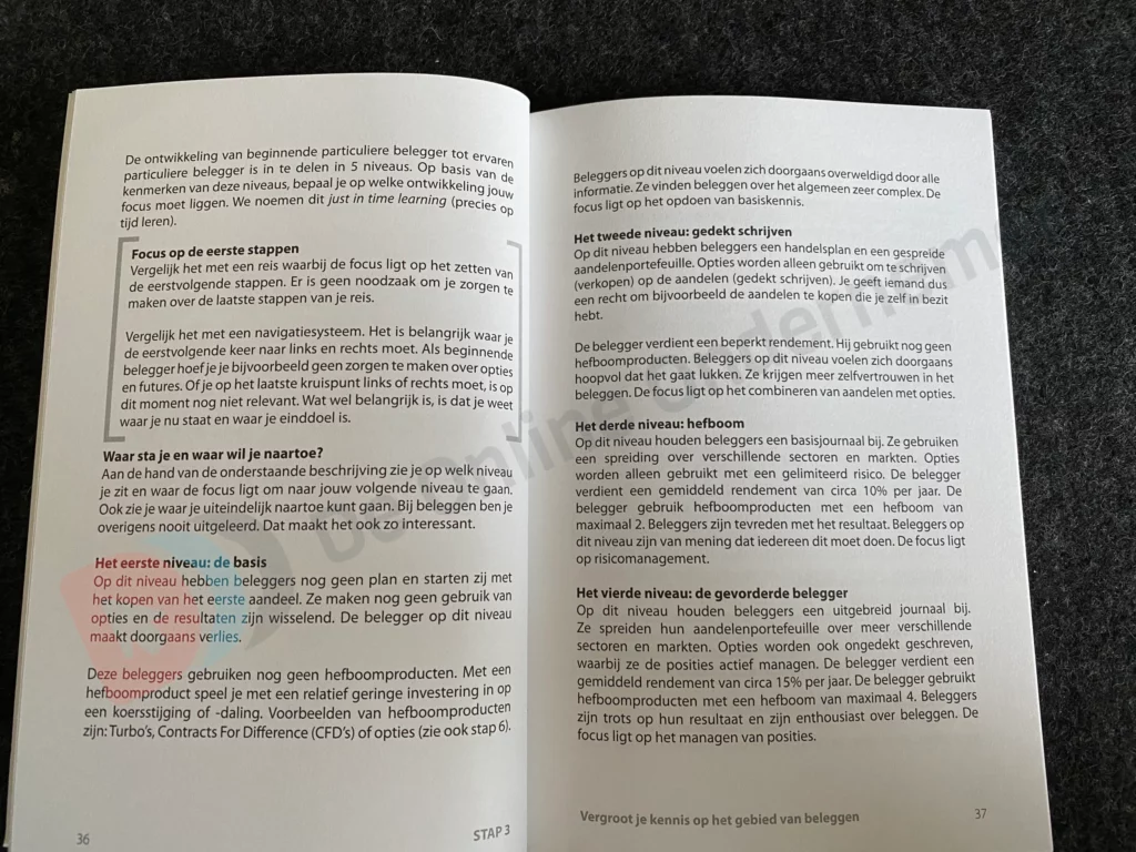 Voorbeeld hoofdstuk 3 uit het boek in 10 stappen succesvol beleggen. Copyright deonlineondernemer.nl